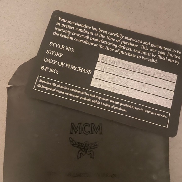 MCM Klara Monogrammed Beige Leather Hobo Shoulder Handbag - Picture 11 of 11